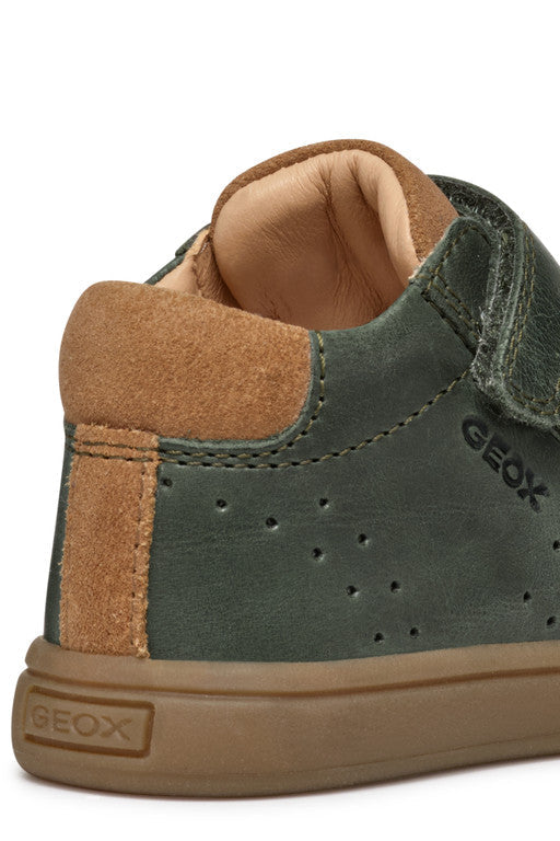Geox pantofi baieti cu scai 18-26 Dark Green