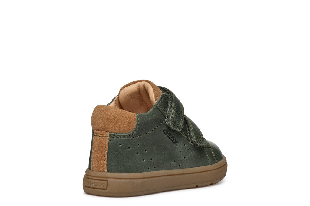 Geox pantofi baieti cu scai 18-26 Dark Green