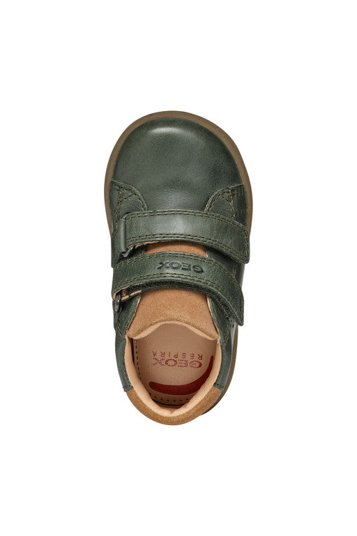 Geox pantofi baieti cu scai 18-26 Dark Green