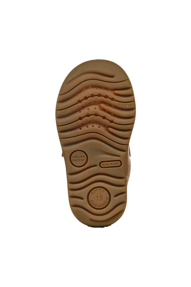 Geox pantofi baieti cu scai 18-26 Macchia Caramel