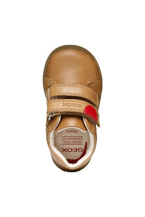 Geox pantofi baieti cu scai 18-26 Macchia Caramel