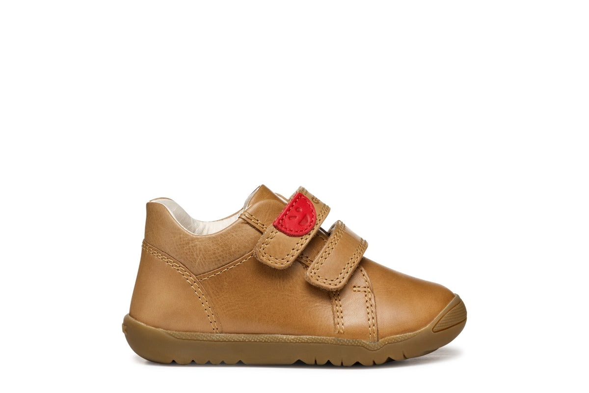 Geox pantofi baieti cu scai 18-26 Macchia Caramel