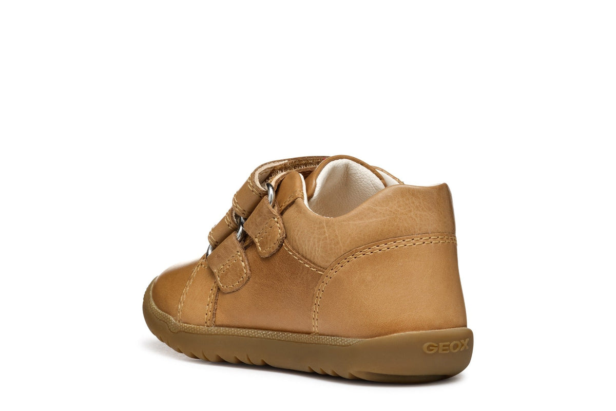 Geox pantofi baieti cu scai 18-26 Macchia Caramel