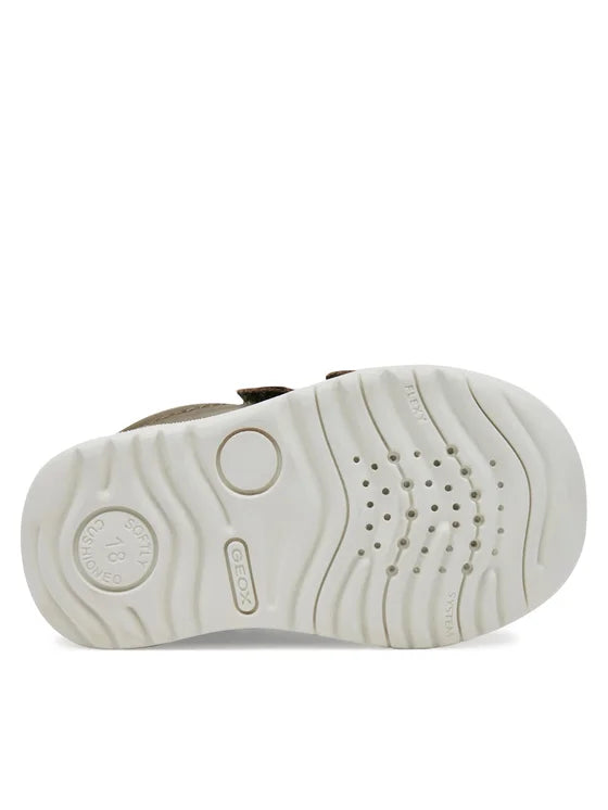 Geox pantofi baieti cu scai 18-26 Macchia Pistachio
