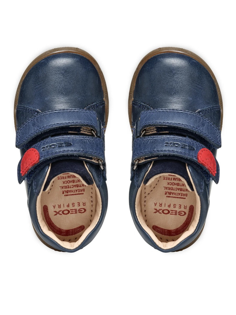 Geox pantofi baieti cu scai 18-26 Navy