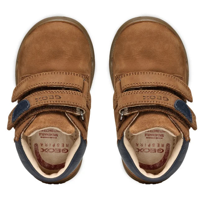 Geox pantofi baieti cu scai 18-26 Whisky