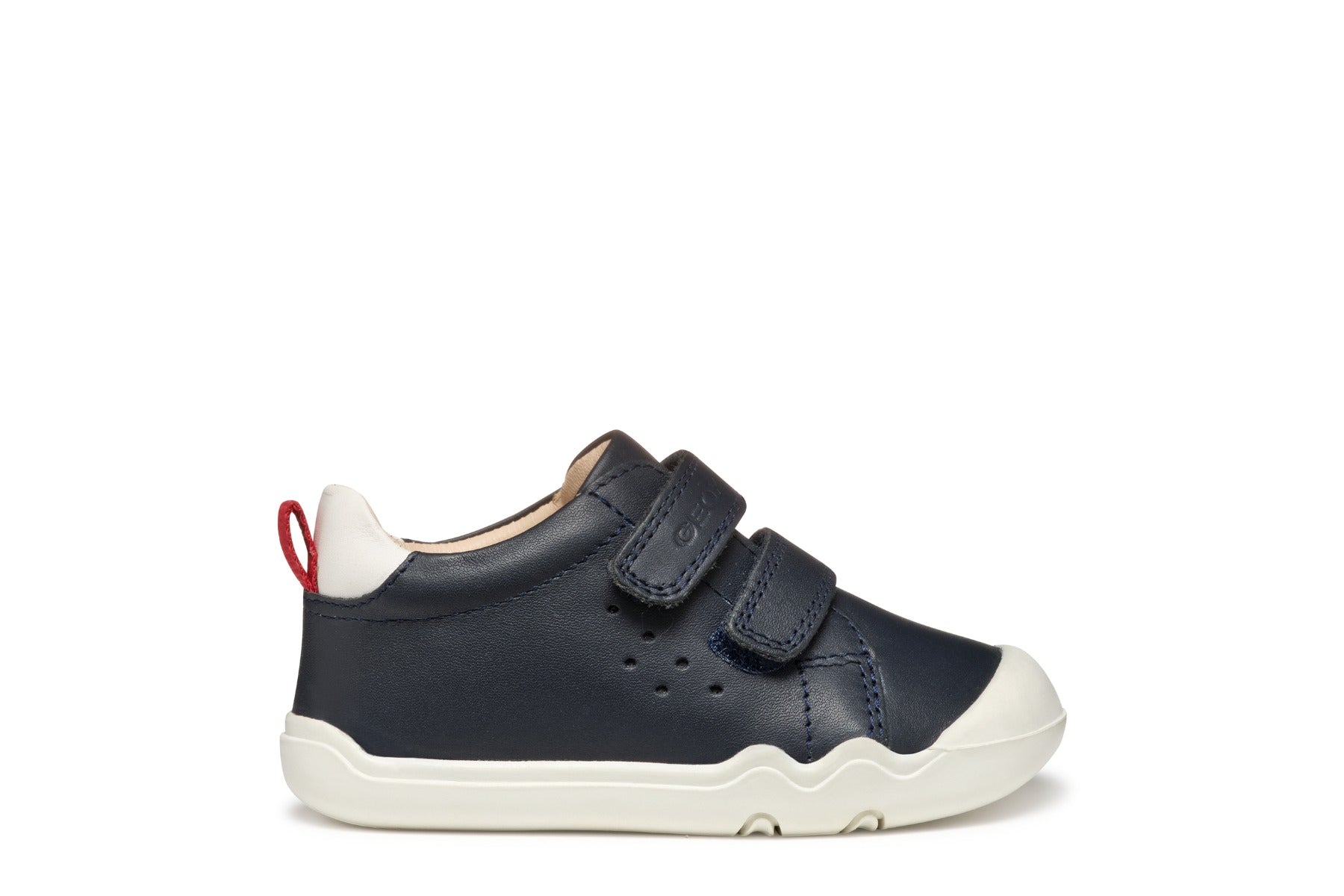 Geox pantofi baieti cu scai BAREFEEL 20-25 Nappa Navy/Red Imagine secundară a produsului
