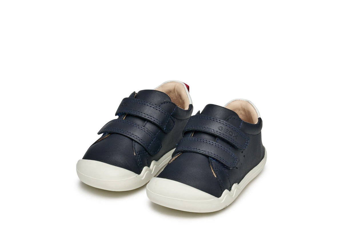 Geox pantofi baieti cu scai Natural Shape 20-25 Nappa Navy/Red