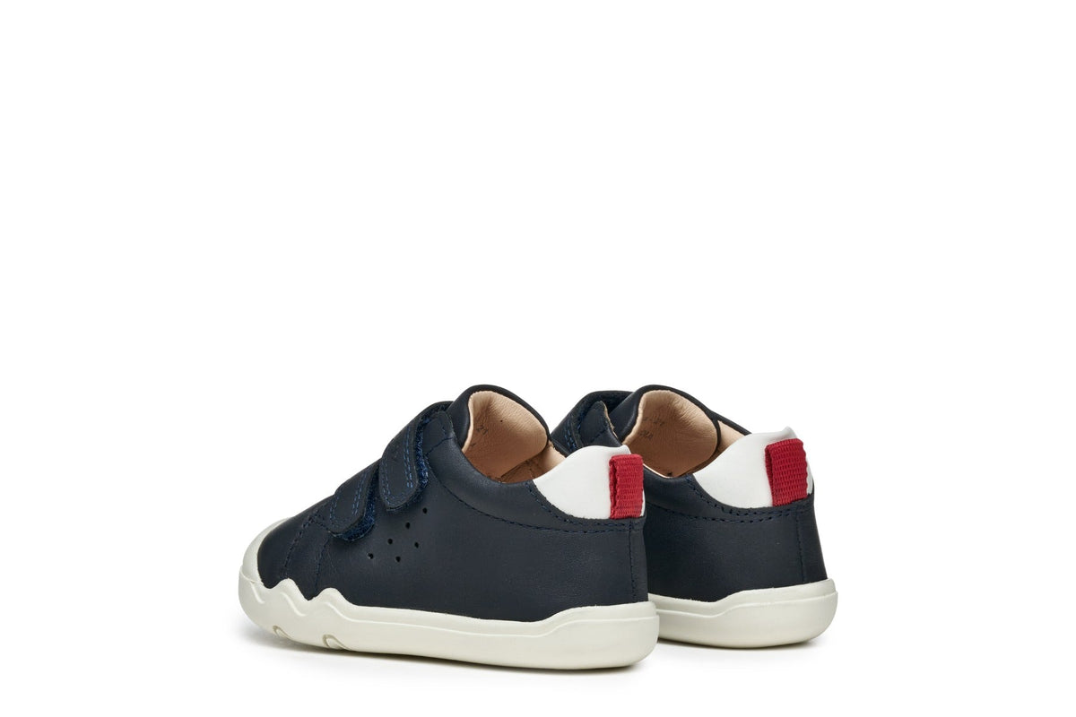 Geox pantofi baieti cu scai Natural Shape 20-25 Nappa Navy/Red