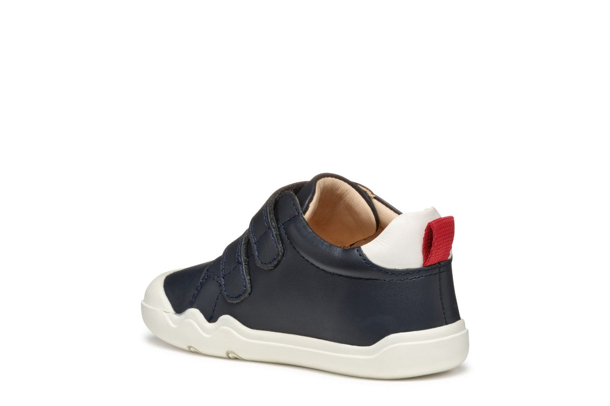 Geox pantofi baieti cu scai Natural Shape 20-25 Nappa Navy/Red