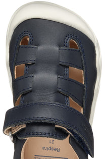 Geox pantofi baieti decupati BAREFEEL 20-25 Nappa Navy/White