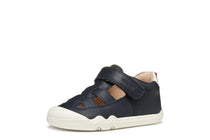 Geox pantofi baieti decupati BAREFEEL 20-25 Nappa Navy/White