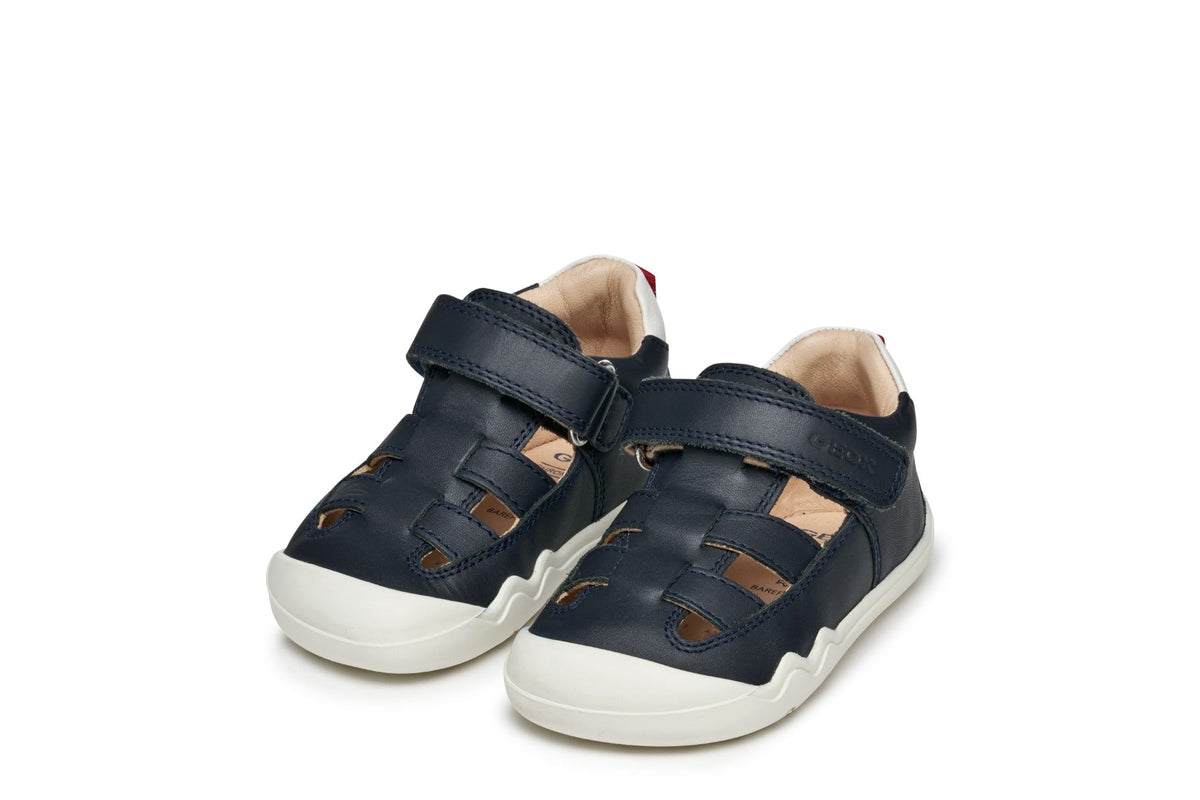 Geox pantofi baieti decupati BAREFEEL 20-25 Nappa Navy/White Imagine principală a produsului