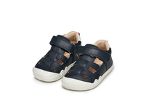 Geox pantofi baieti decupati BAREFEEL 20-25 Nappa Navy/White