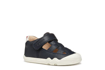 Geox pantofi baieti decupati BAREFEEL 20-25 Nappa Navy/White