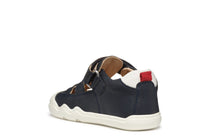 Geox pantofi baieti decupati BAREFEEL 20-25 Nappa Navy/White