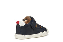 Geox pantofi baieti decupati BAREFEEL 20-25 Nappa Navy/White