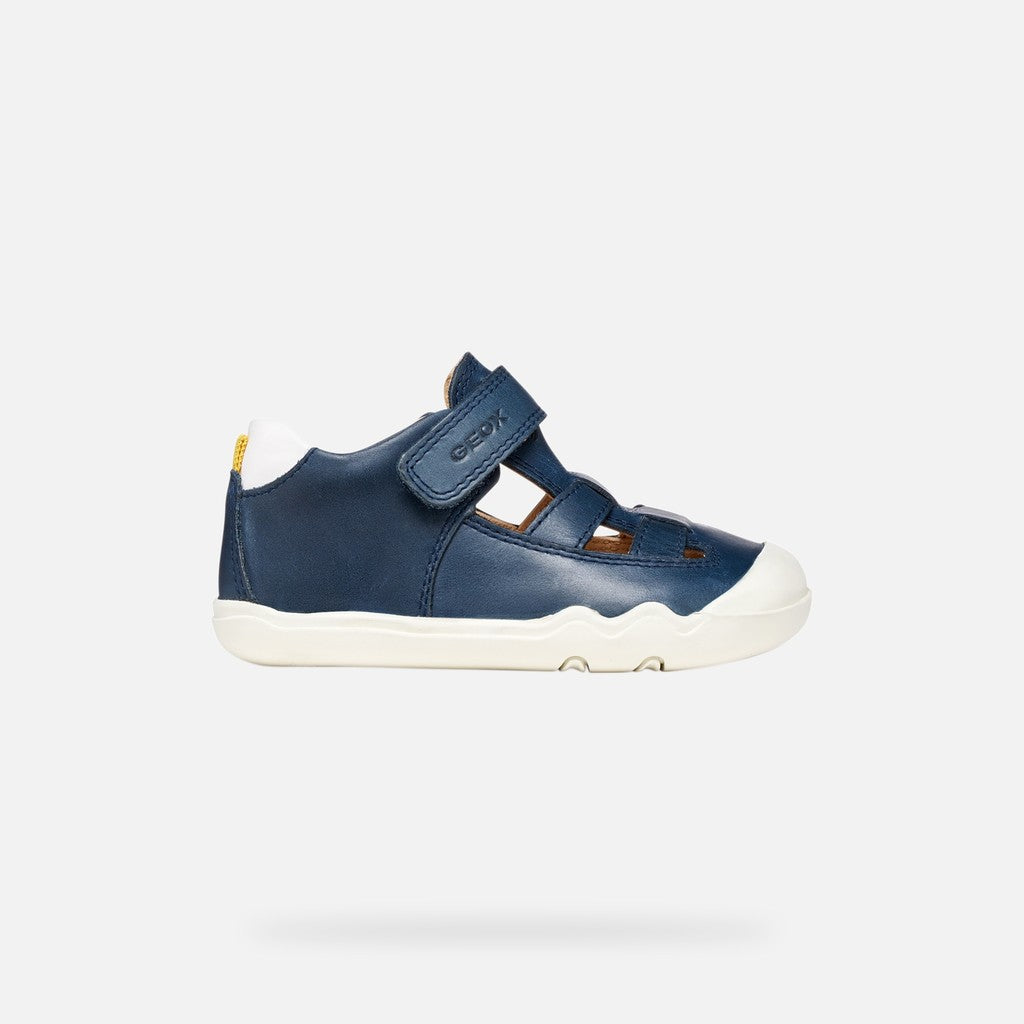 Geox fiú zárt Barefoot Steppieup cipő, 20-27-es, sötétkék/fehér Másodlagos kép