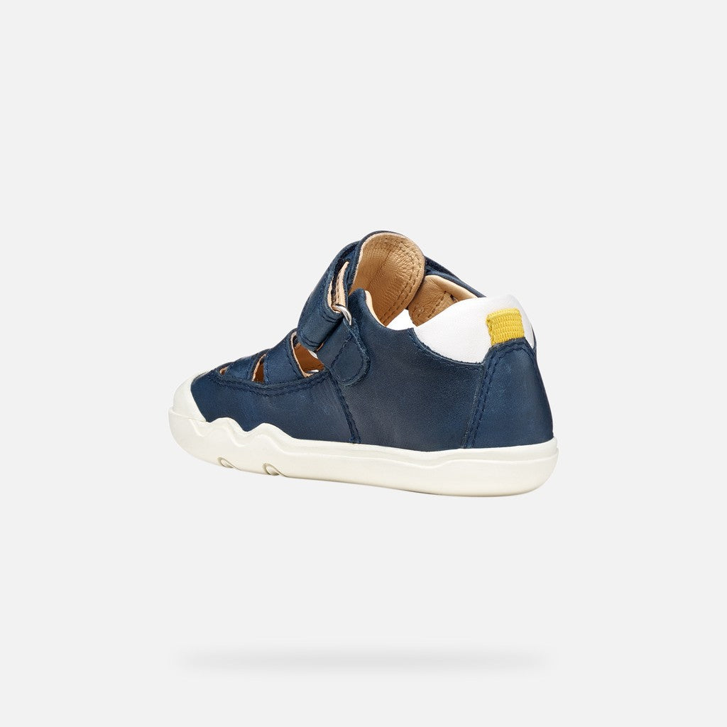 Geox pantofi baieti decupati Barefoot Steppieup 20-27 Navy/White