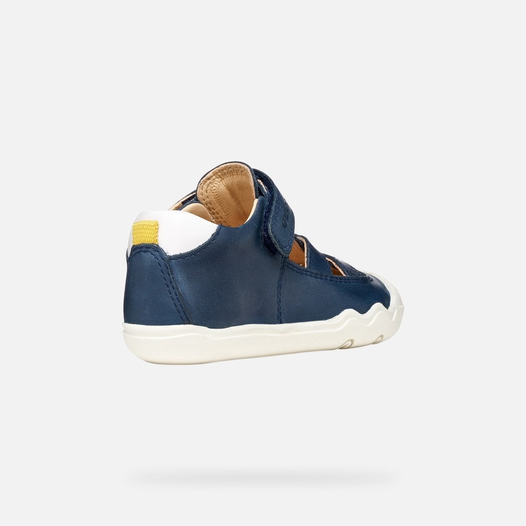 Geox pantofi baieti decupati Barefoot Steppieup 20-27 Navy/White