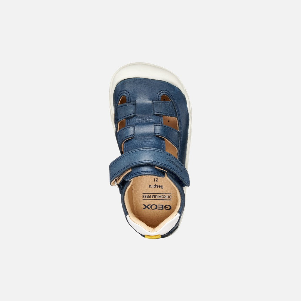 Geox pantofi baieti decupati Barefoot Steppieup 20-27 Navy/White