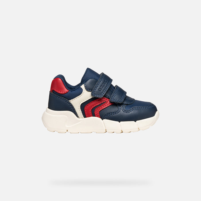 Geox pantofi baieti Flexyper Mini 18-23 Navy/Red Imagine secundară a produsului