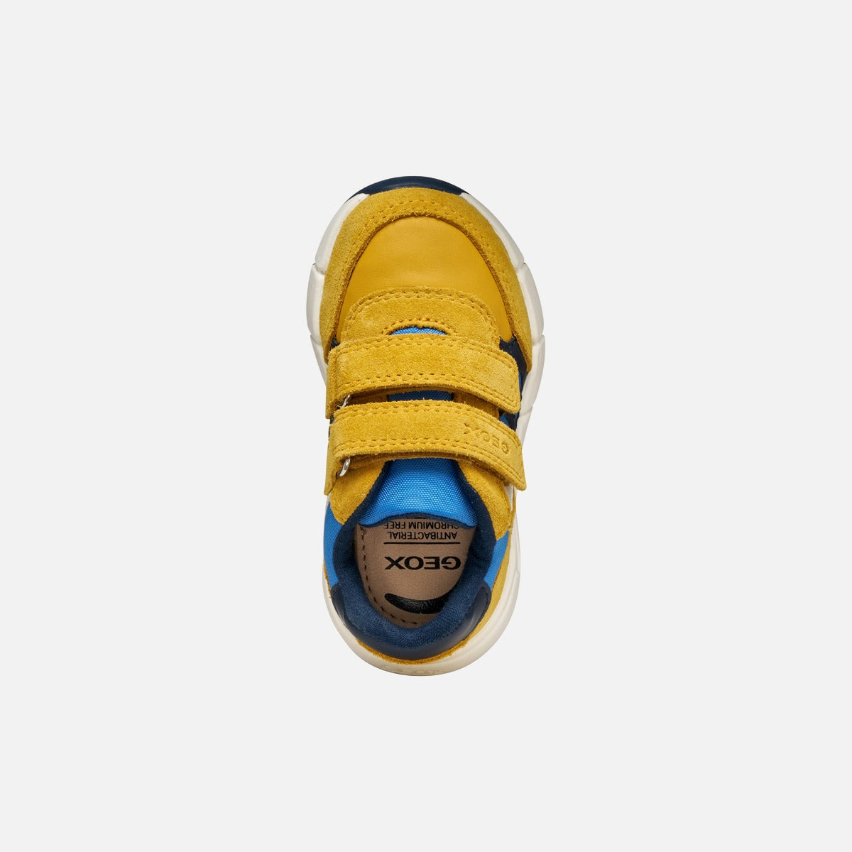 Geox pantofi baieti Flexyper Mini 18-23 Ochre/Bluette