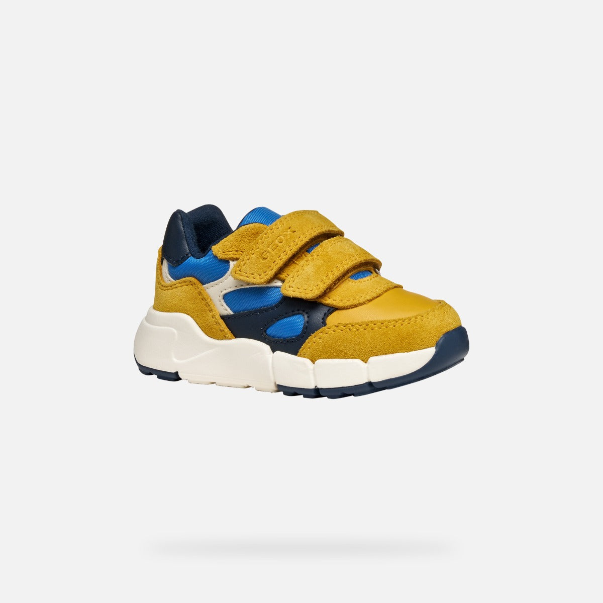 Geox pantofi baieti Flexyper Mini 18-23 Ochre/Bluette