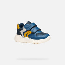 Geox pantofi baieti Flexyper Mini 18-23 Avio/Ochre
