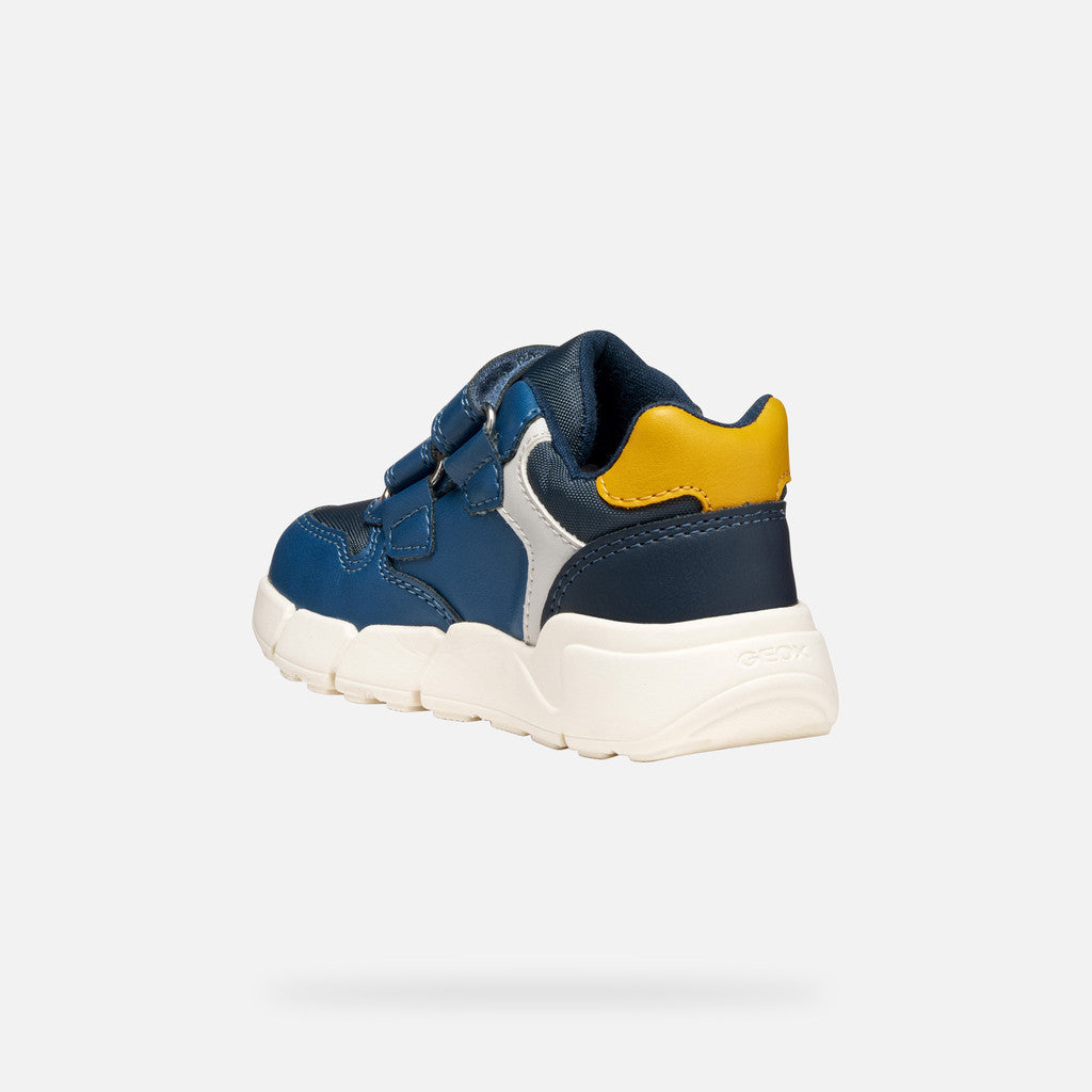 Geox pantofi baieti Flexyper Mini 18-23 Avio/Ochre
