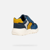 Geox pantofi baieti Flexyper Mini 18-23 Avio/Ochre