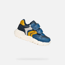 Geox pantofi baieti Flexyper Mini 18-23 Avio/Ochre