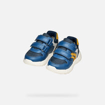 Geox pantofi baieti Flexyper Mini 18-23 Avio/Ochre