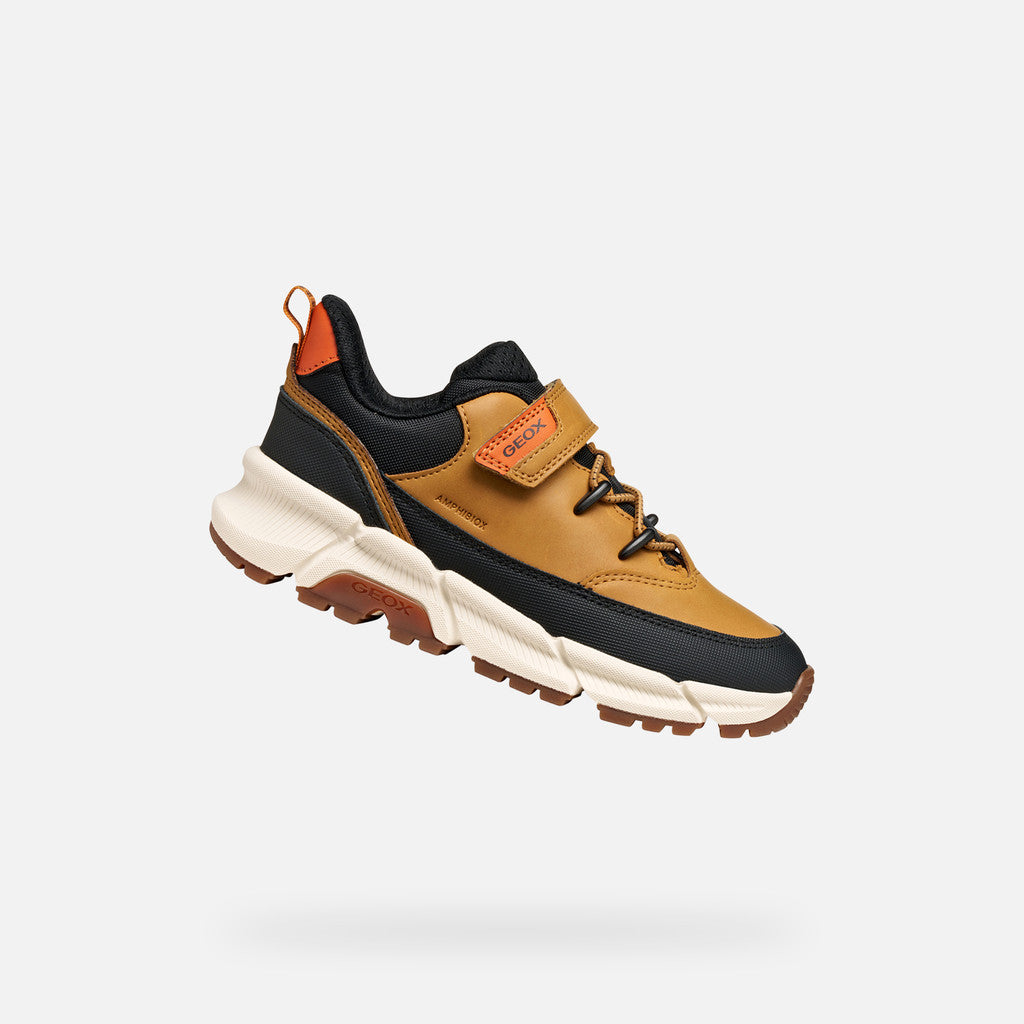 Geox pantofi baieti Flexyper Plus Abx 28-35 Dark Yellow