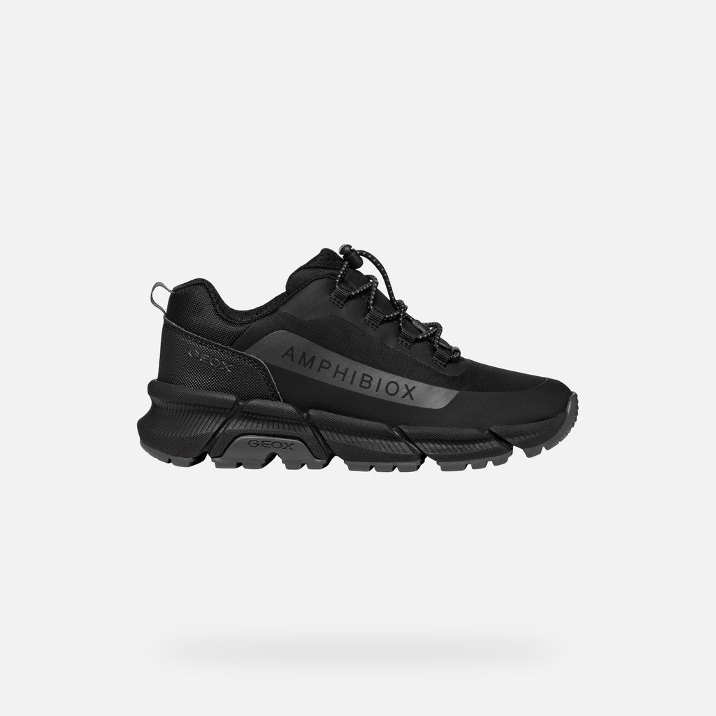 Geox pantofi baieti Flexyper Plus AmphibioxTEX Waterproof 28-38 Black/Dark Grey
