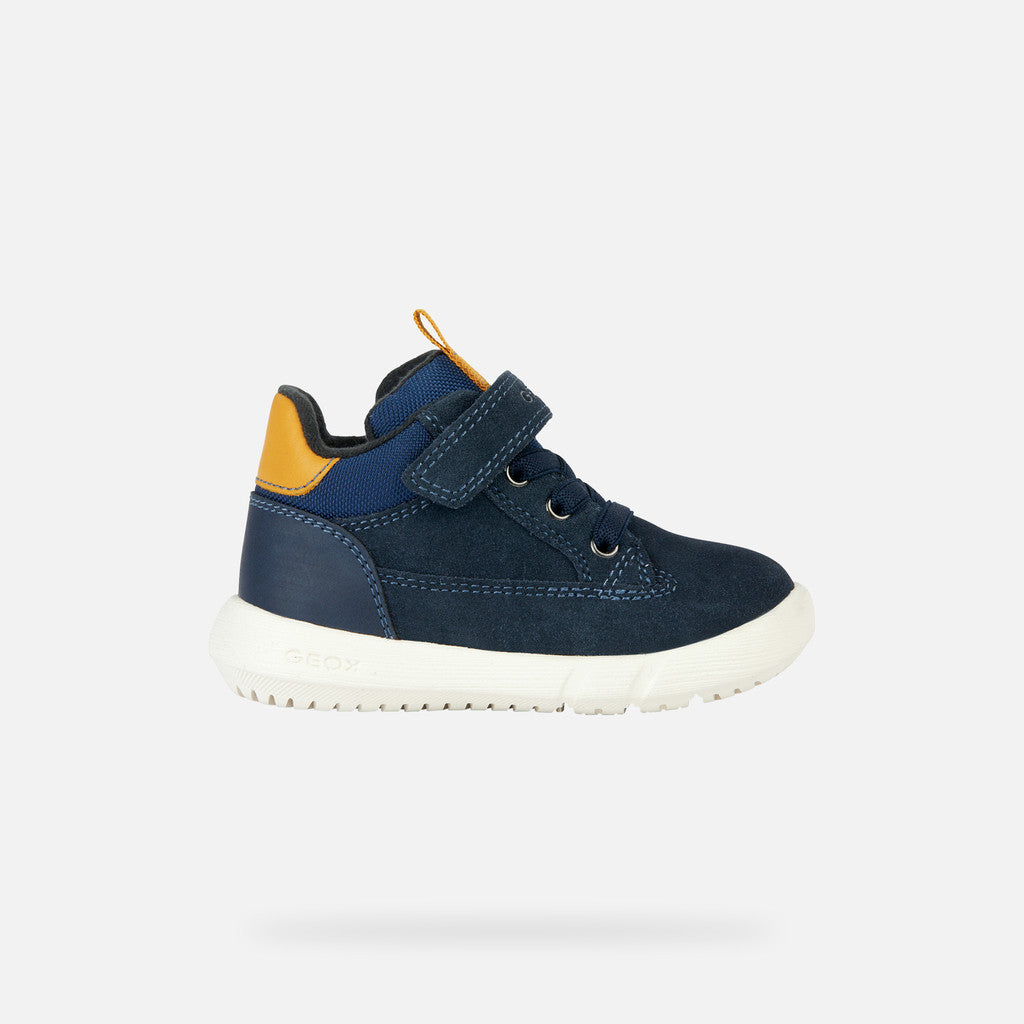 Geox pantofi baieti Hyroo Navy/Ochre Yellow