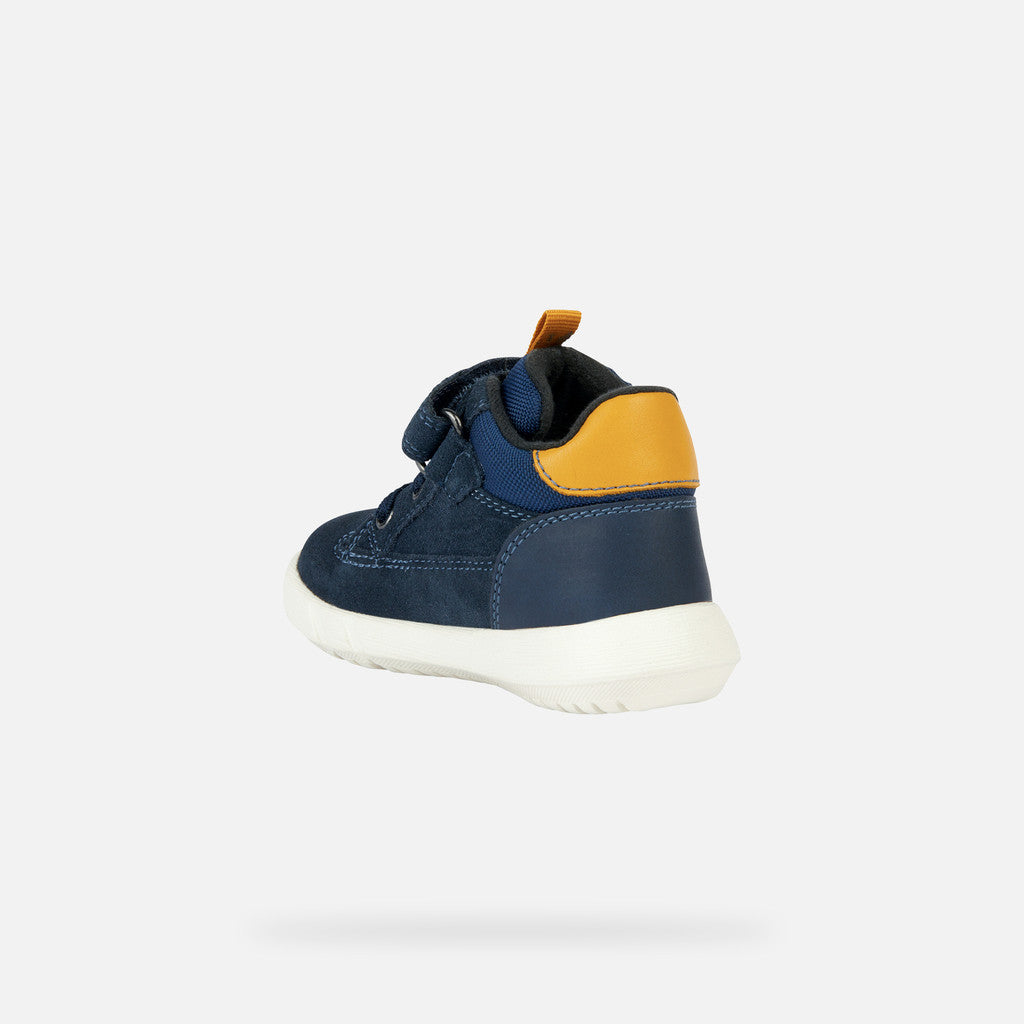 Geox pantofi baieti Hyroo 20-23 Navy/Ochre Yellow