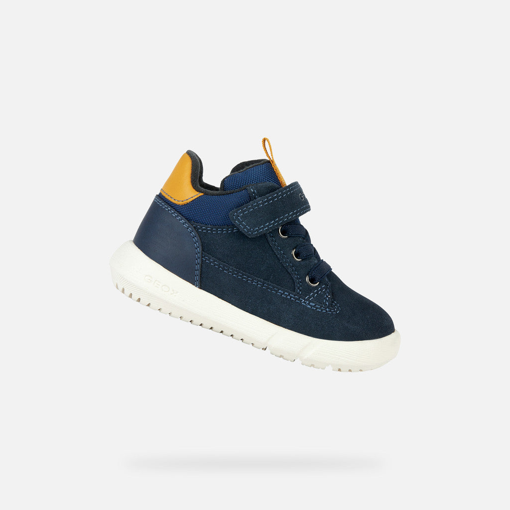 Geox pantofi baieti Hyroo 20-23 Navy/Ochre Yellow
