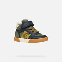 Geox pantofi baieti imblaniti Gisli 20-23 Military/Navy