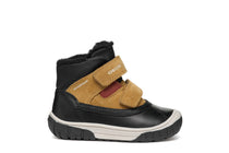 Geox pantofi baieti imblaniti Waterproof 24-27 Black/Curry