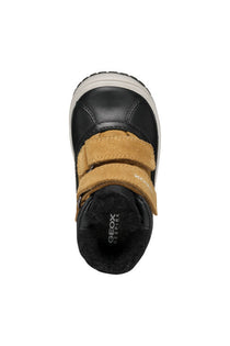 Geox pantofi baieti imblaniti Waterproof 20-23 Black/Curry