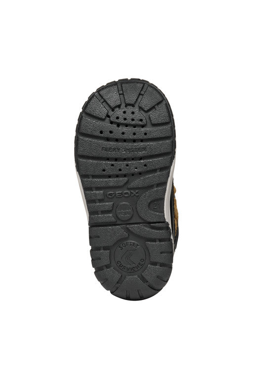 Geox pantofi baieti imblaniti Waterproof 20-23 Black/Curry