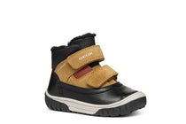 Geox pantofi baieti imblaniti Waterproof 20-23 Black/Curry