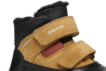 Geox pantofi baieti imblaniti Waterproof 20-23 Black/Curry