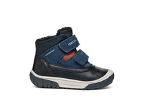 Geox pantofi baieti imblaniti Waterproof 24-27 Black/Navy