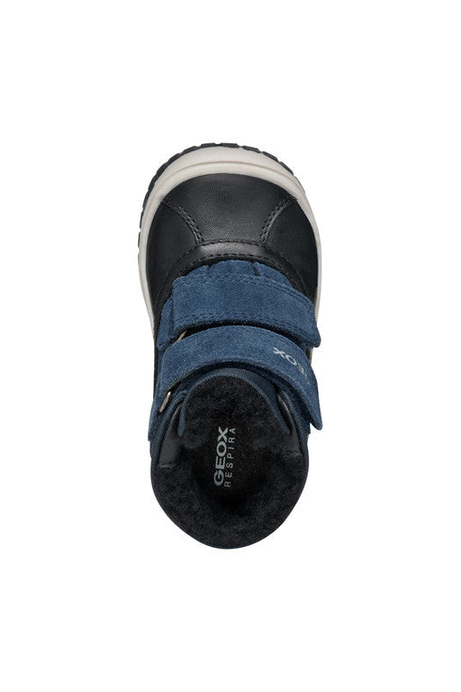 Geox pantofi baieti imblaniti Waterproof 24-27 Black/Navy