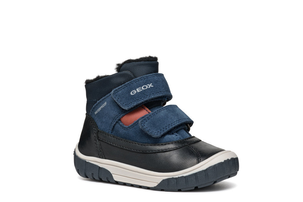 Geox pantofi baieti imblaniti Waterproof 24-27 Black/Navy Imagine secundară a produsului