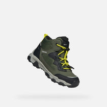 Geox pantofi baieti Magnetar Abx Junior AmphibioxTEX Waterproof 28-36 Military/Lime