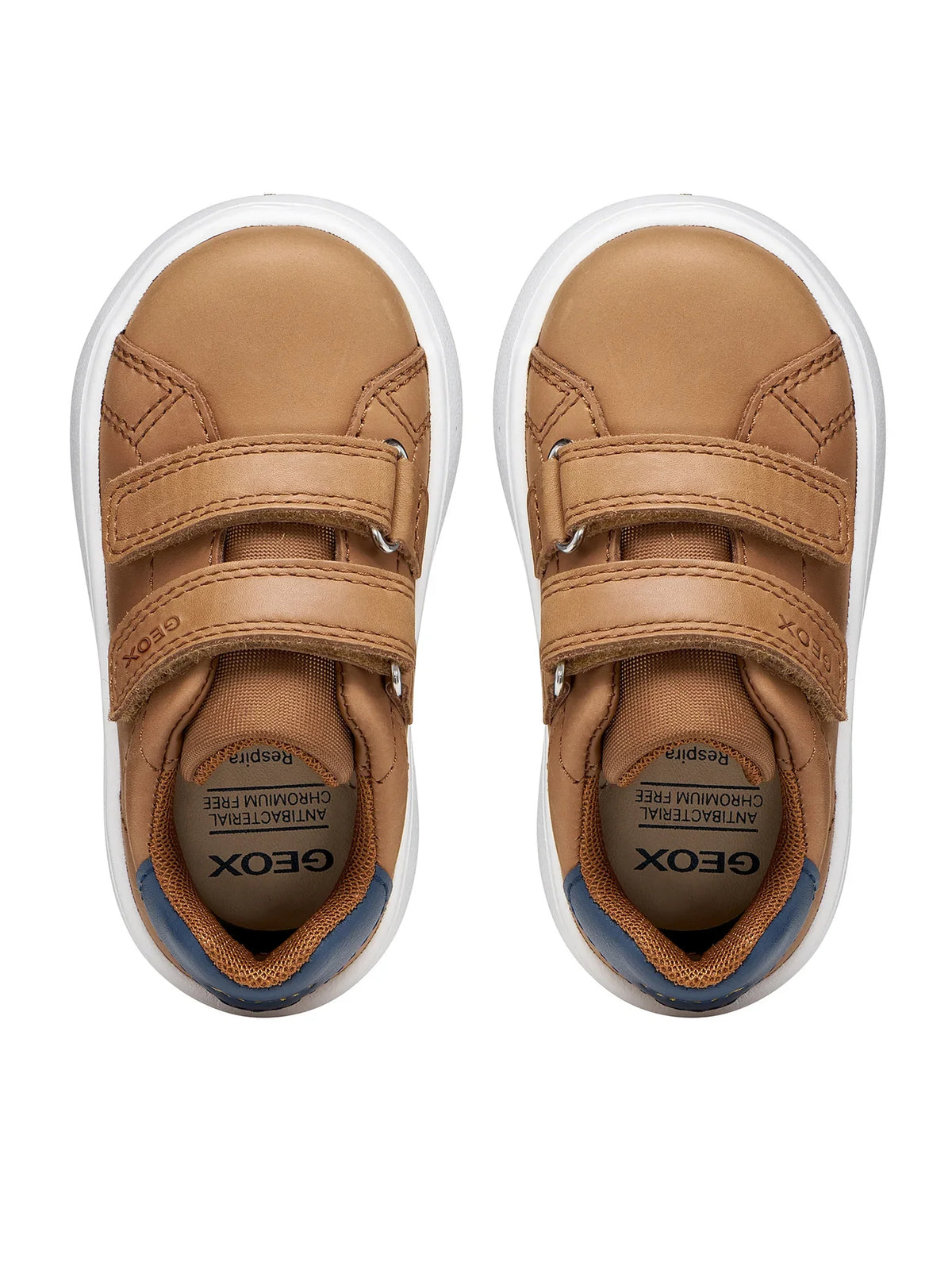 Geox pantofi baieti Minicub 20-27 Cognac/Navy