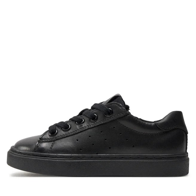 Geox pantofi baieti scoala cu siret 28-36 Negru 